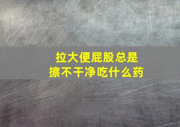 拉大便屁股总是擦不干净吃什么药