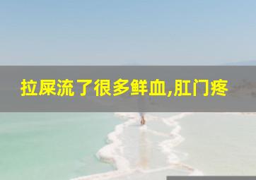 拉屎流了很多鲜血,肛门疼