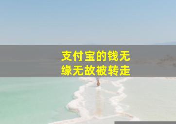 支付宝的钱无缘无故被转走