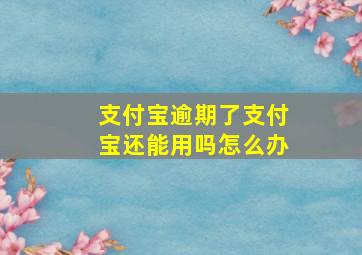 支付宝逾期了支付宝还能用吗怎么办