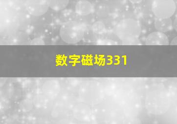 数字磁场331