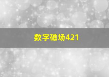 数字磁场421