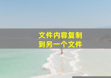 文件内容复制到另一个文件