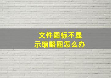 文件图标不显示缩略图怎么办