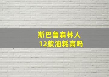 斯巴鲁森林人12款油耗高吗