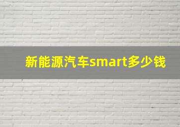 新能源汽车smart多少钱