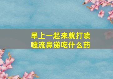 早上一起来就打喷嚏流鼻涕吃什么药