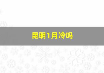 昆明1月冷吗