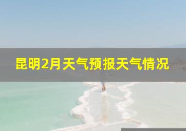 昆明2月天气预报天气情况