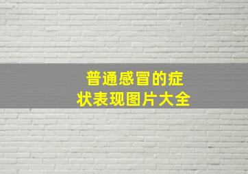 普通感冒的症状表现图片大全