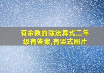 有余数的除法算式二年级有答案,有竖式图片