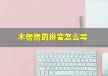 木楞楞的拼音怎么写