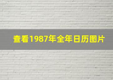 查看1987年全年日历图片