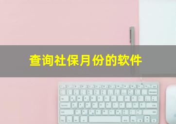 查询社保月份的软件