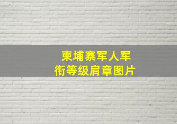 柬埔寨军人军衔等级肩章图片