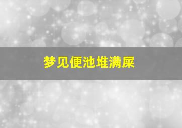 梦见便池堆满屎