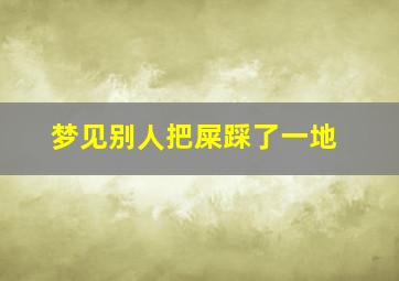 梦见别人把屎踩了一地