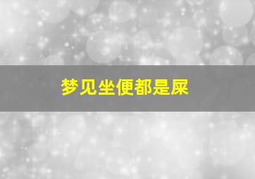 梦见坐便都是屎