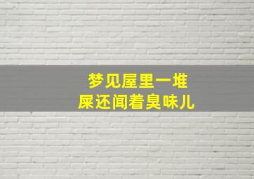 梦见屋里一堆屎还闻着臭味儿