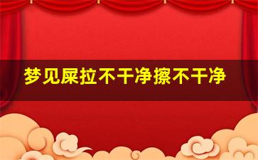 梦见屎拉不干净擦不干净