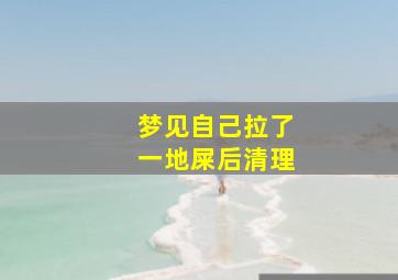 梦见自己拉了一地屎后清理