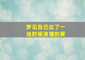 梦见自己拉了一地时候清理的屎