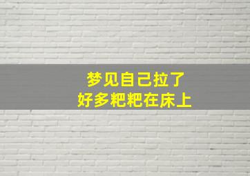 梦见自己拉了好多粑粑在床上