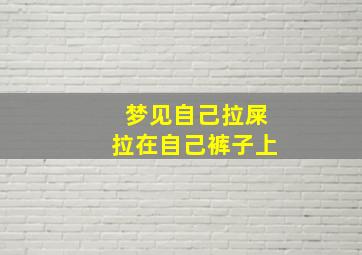 梦见自己拉屎拉在自己裤子上