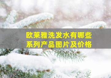 欧莱雅洗发水有哪些系列产品图片及价格