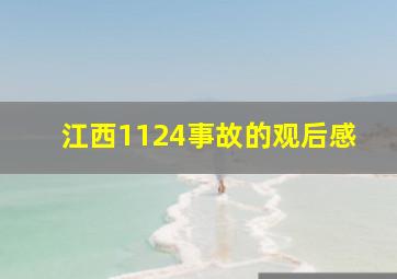 江西1124事故的观后感