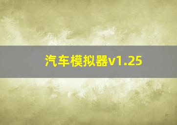 汽车模拟器v1.25