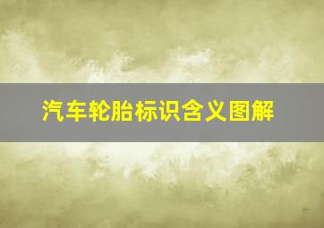 汽车轮胎标识含义图解