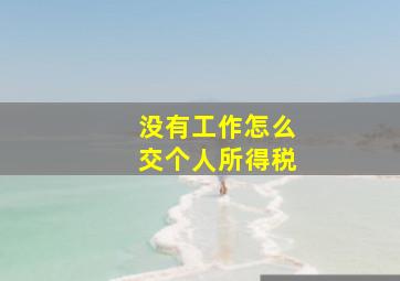 没有工作怎么交个人所得税