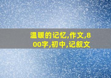 温暖的记忆,作文,800字,初中,记叙文