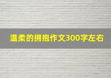 温柔的拥抱作文300字左右