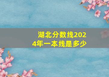 湖北分数线2024年一本线是多少