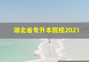 湖北省专升本院校2021