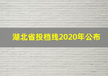 湖北省投档线2020年公布