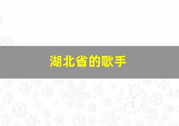 湖北省的歌手