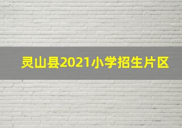 灵山县2021小学招生片区