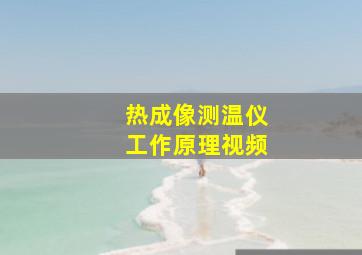 热成像测温仪工作原理视频