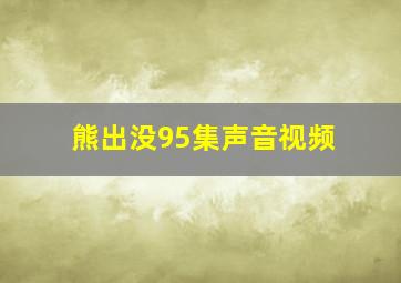 熊出没95集声音视频