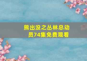 熊出没之丛林总动员74集免费观看