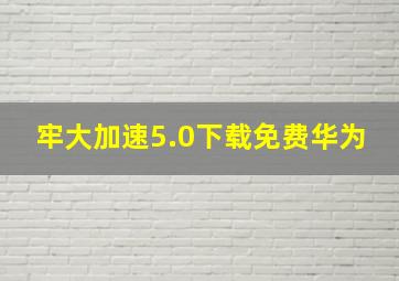 牢大加速5.0下载免费华为