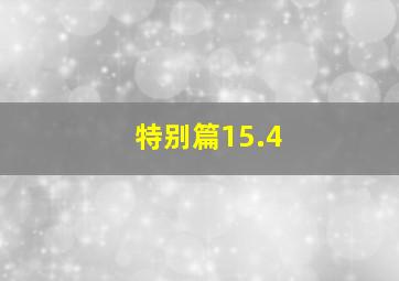 特别篇15.4