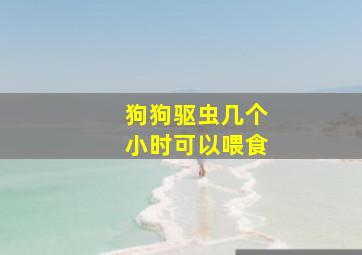 狗狗驱虫几个小时可以喂食