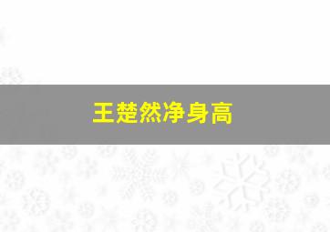 王楚然净身高