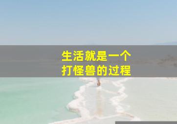 生活就是一个打怪兽的过程