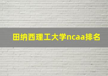 田纳西理工大学ncaa排名