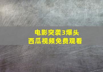 电影突袭3爆头西瓜视频免费观看